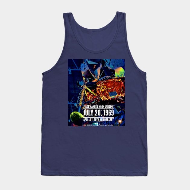 2-Sided t-shirt Apollo 11 50th Anniversary Tank Top by acefox1